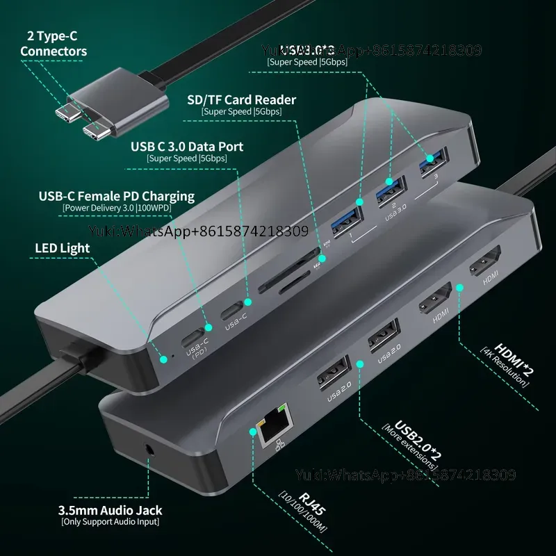 Estação de Acoplamento USB-C 5 - Usb Hub Type C avaliação e preço