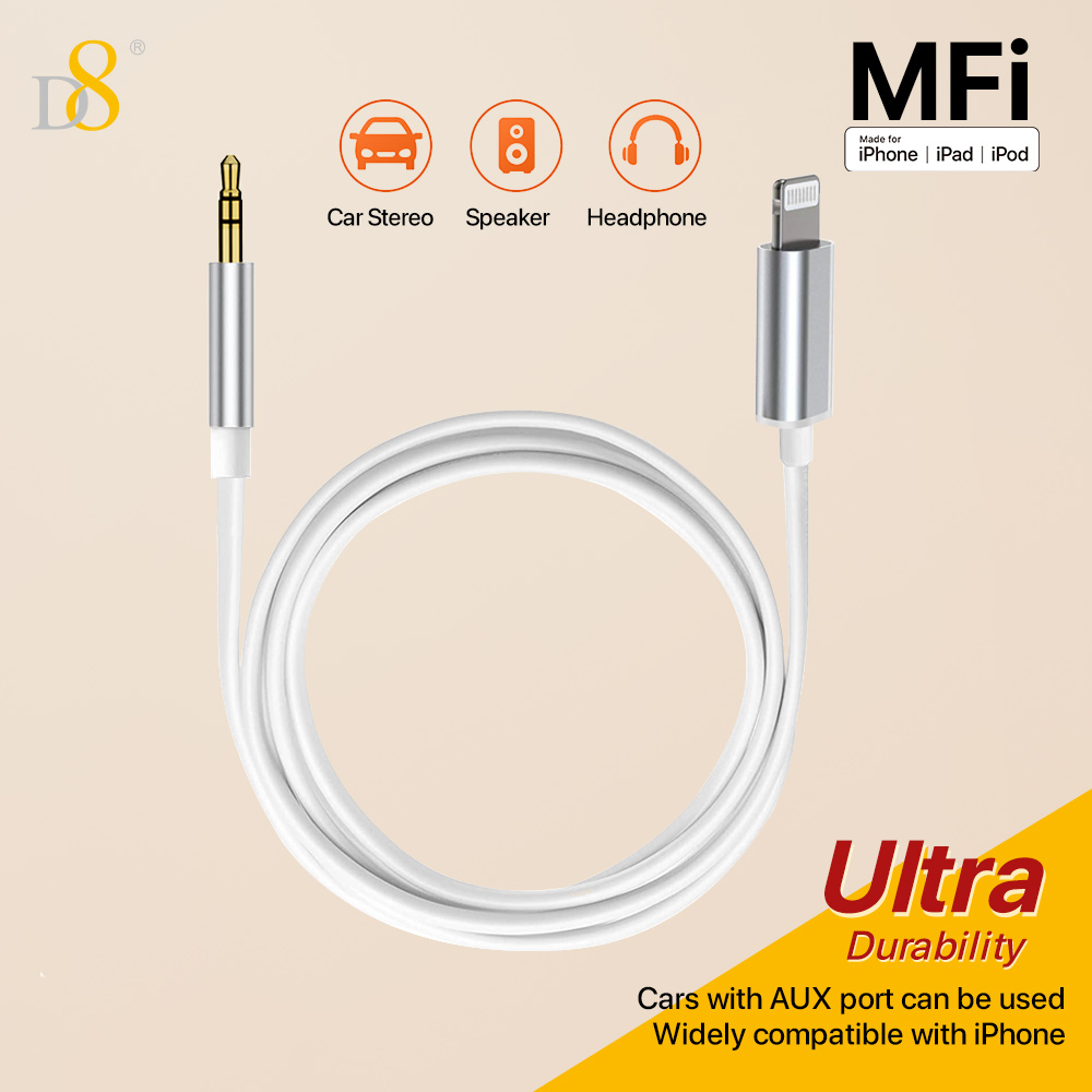 Adaptador de áudio D8 Lightnin - Wired Earphone Lightning avaliação e preço