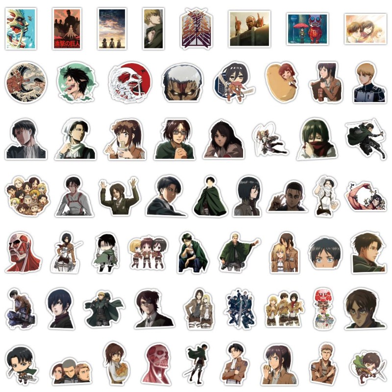 60 Adesivos de Anime Attack on - Tablet Cute Accessories avaliação e preço