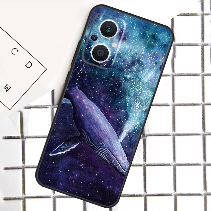 Capa de pintura de baleia azul - Oppo Reno 12 avaliação e preço