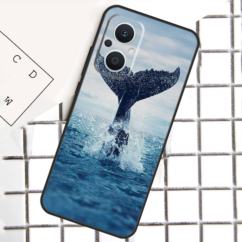 Capa de pintura de baleia azul - Oppo Reno 12 avaliação e preço